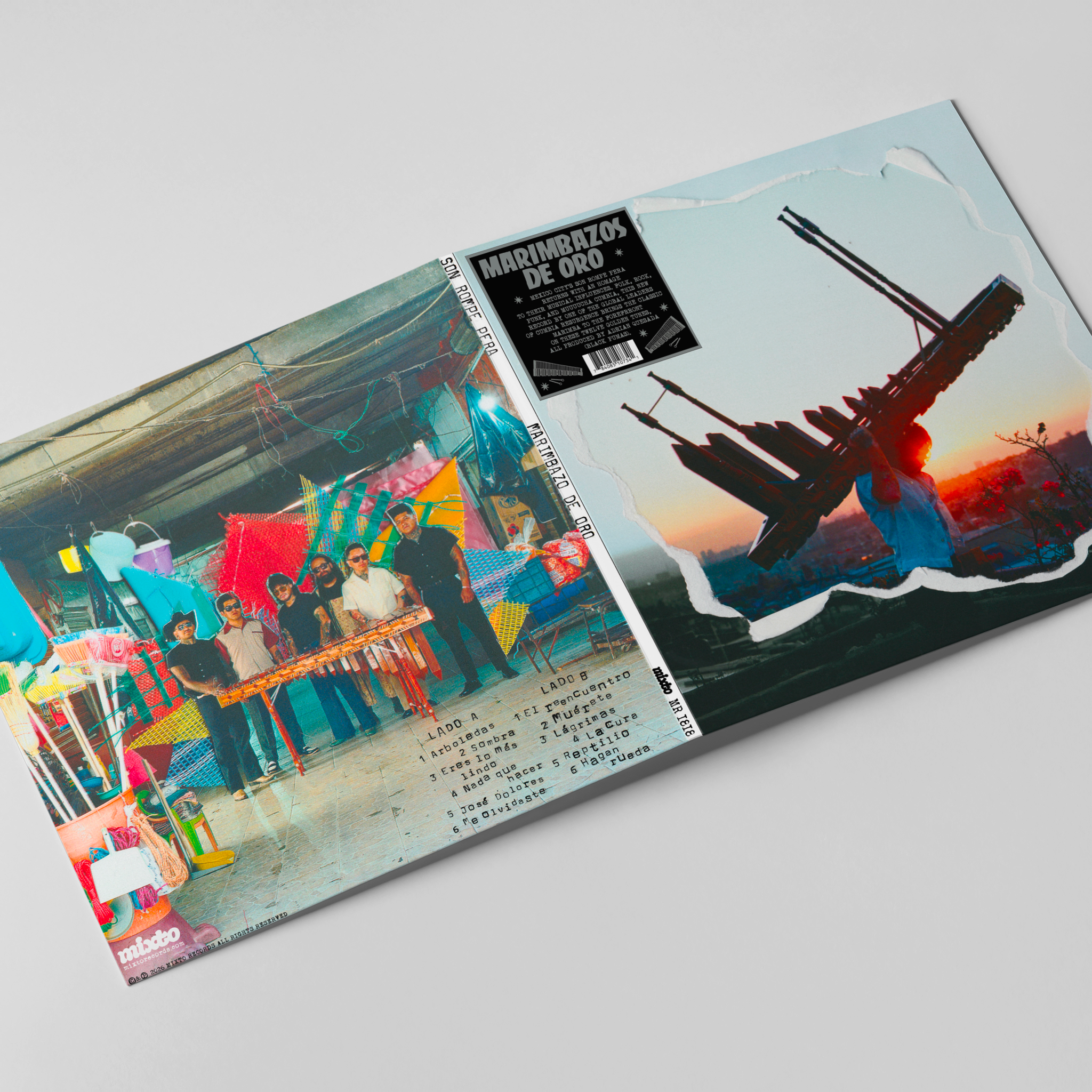 Son Rompe Pera - Marimbazos De Oro LP + Tee BUNDLE